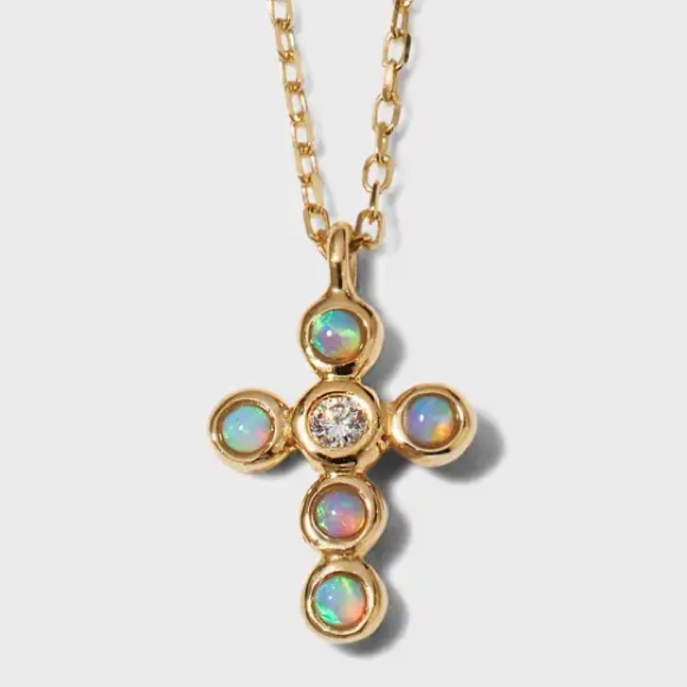 ISO Pamela Love Opal Cluster cross necklace